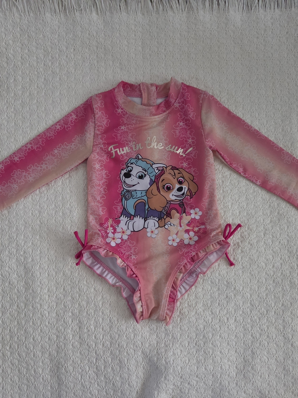 Nickelodeon Paw Patrol Girls Long Sleeve SPF 50+ Rashguard Swim Suit 2T